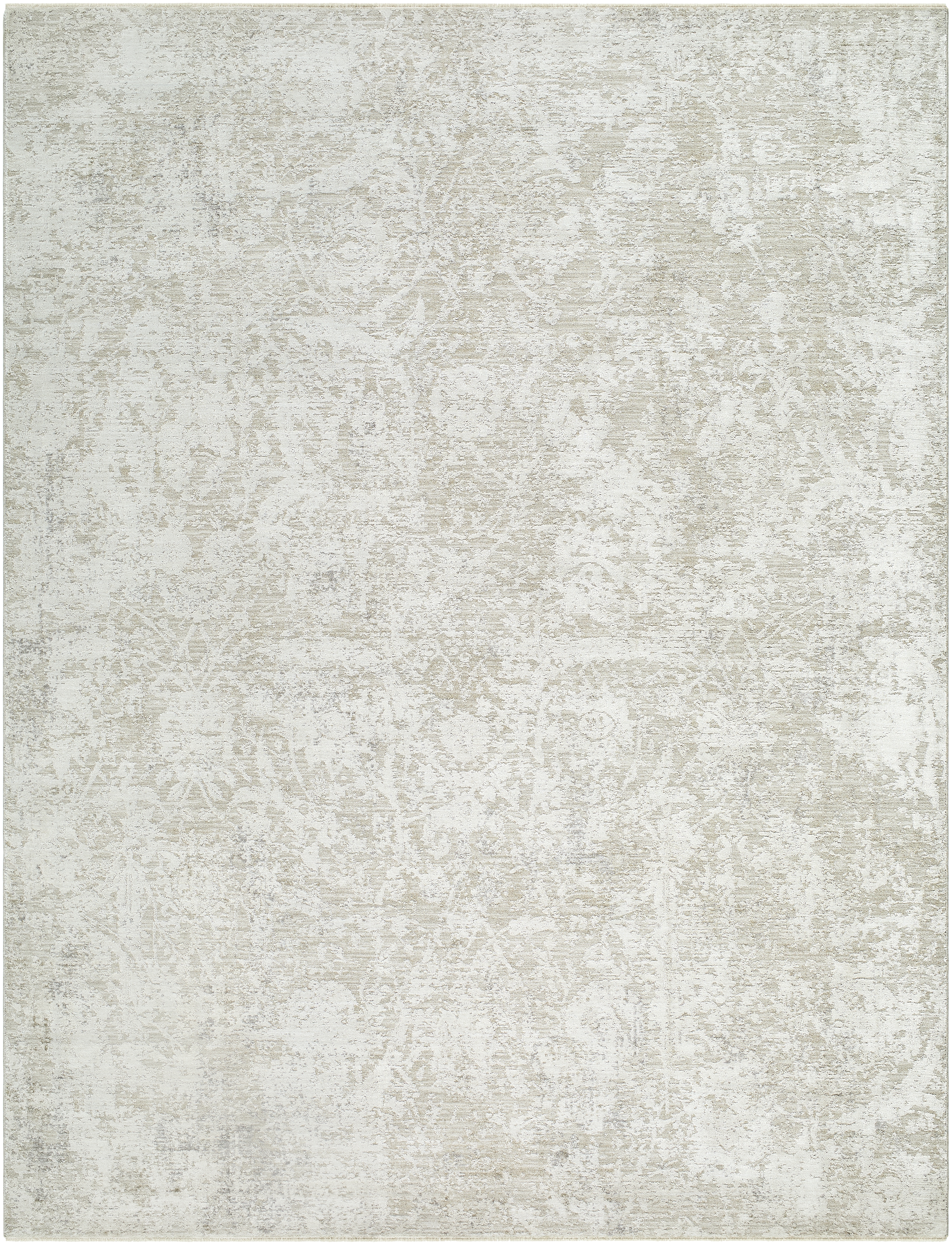 Masterpiece White Indoor 6'7" x 9'6" Machine Woven Rug - Image 0