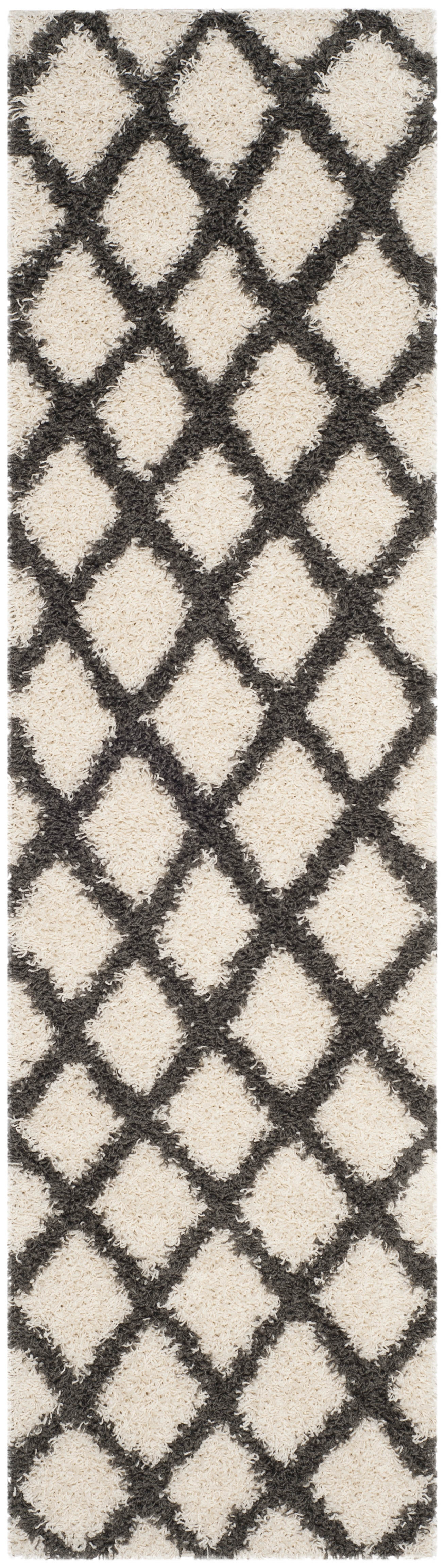 Arlo Home Woven Area Rug, SGDS258H, Ivory/Grey,  2' 3" X 8' - Image 0