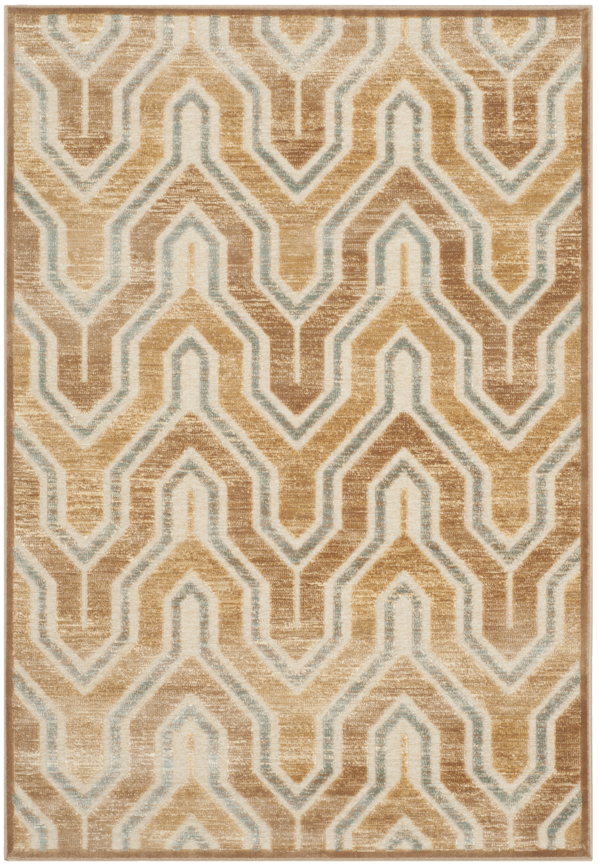 Arlo Home Woven Area Rug, PAR352-2640, Taupe/Multi,  4' X 5' 7" - Image 0