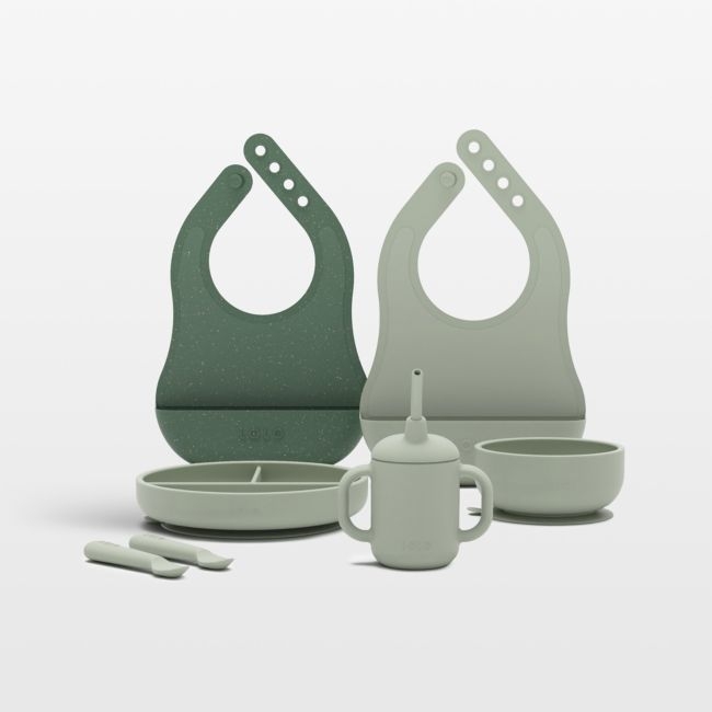 Lalo Sage Green First Bite Full Baby Feeding Set - Image 0