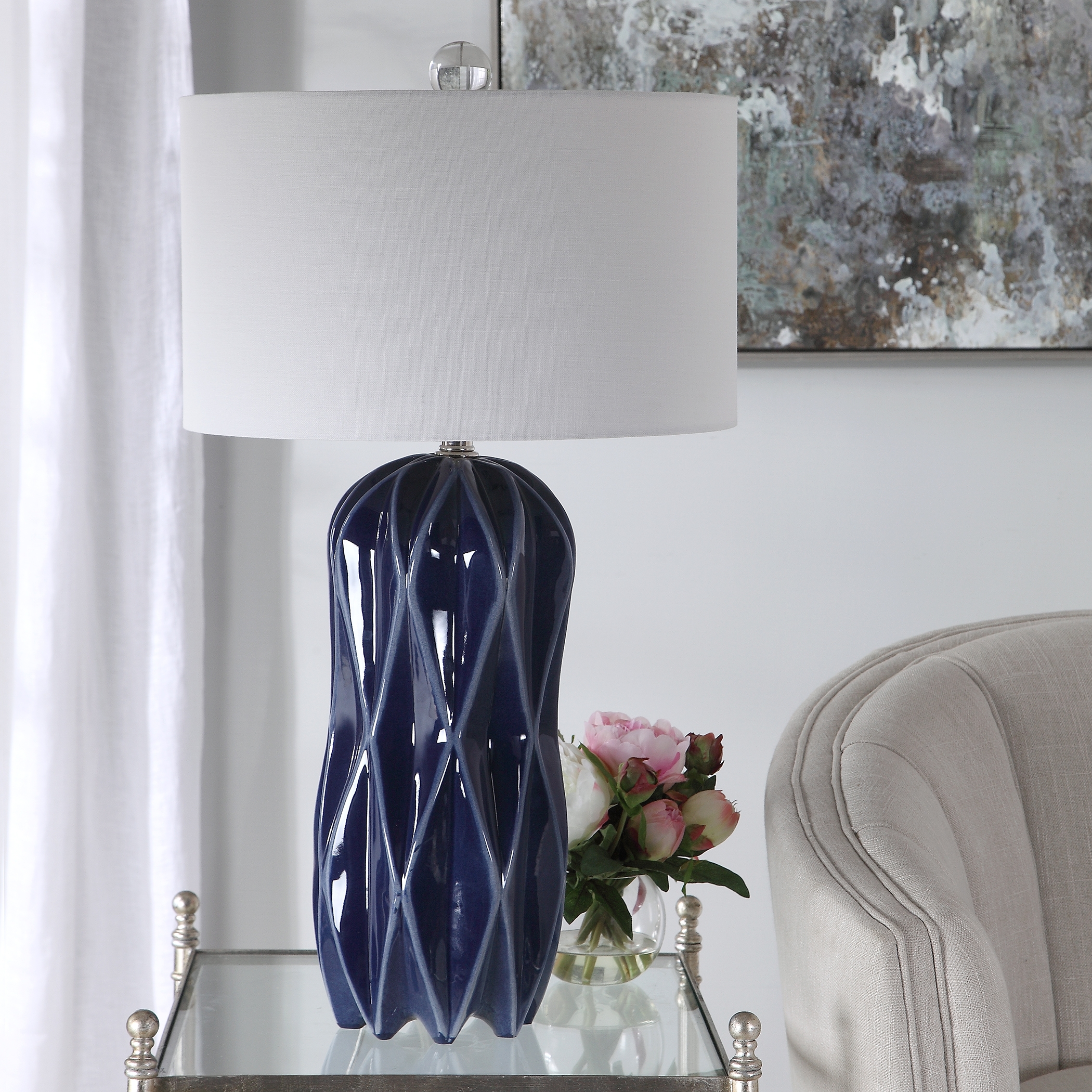 Malena Blue Table Lamp - Image 5