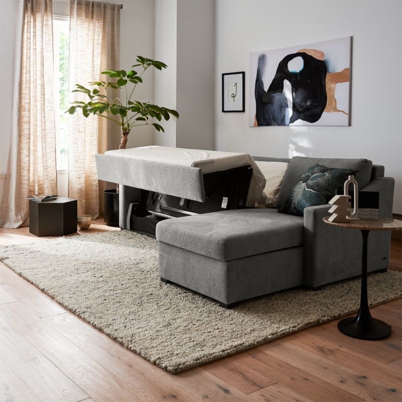 Fuller 2-Piece Queen Sleeper Sectional Sofa with Chaise Lounge - Image 1
