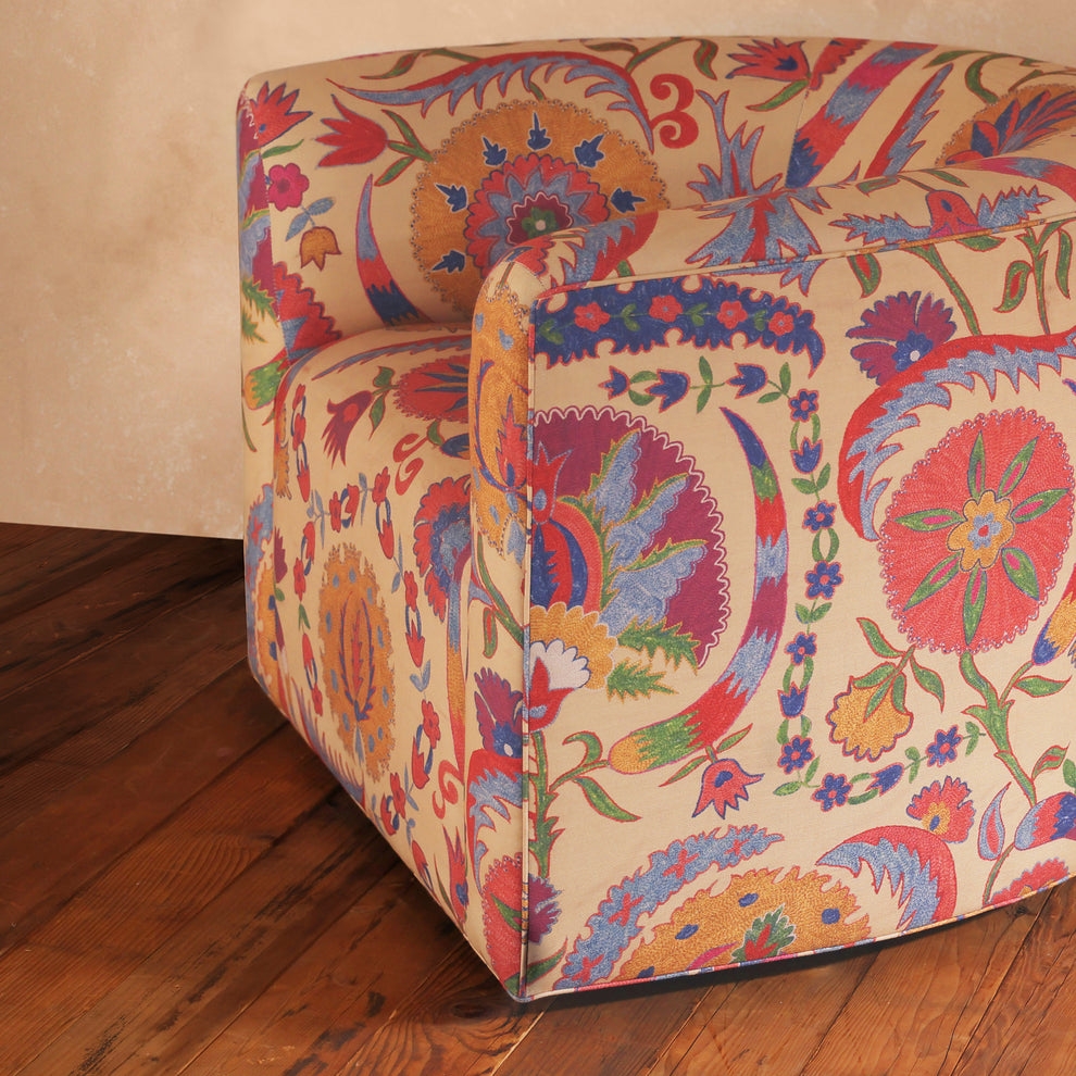 Bright Botanical Suzani Esther Accent Chair by St. Frank | 36"W x 34"D x 30"HSeat - Image 1
