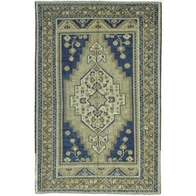 One-of-a-Kind Henrick Hand-Knotted Gray 5'6" x 8'3" Wool Area Rug - Image 0