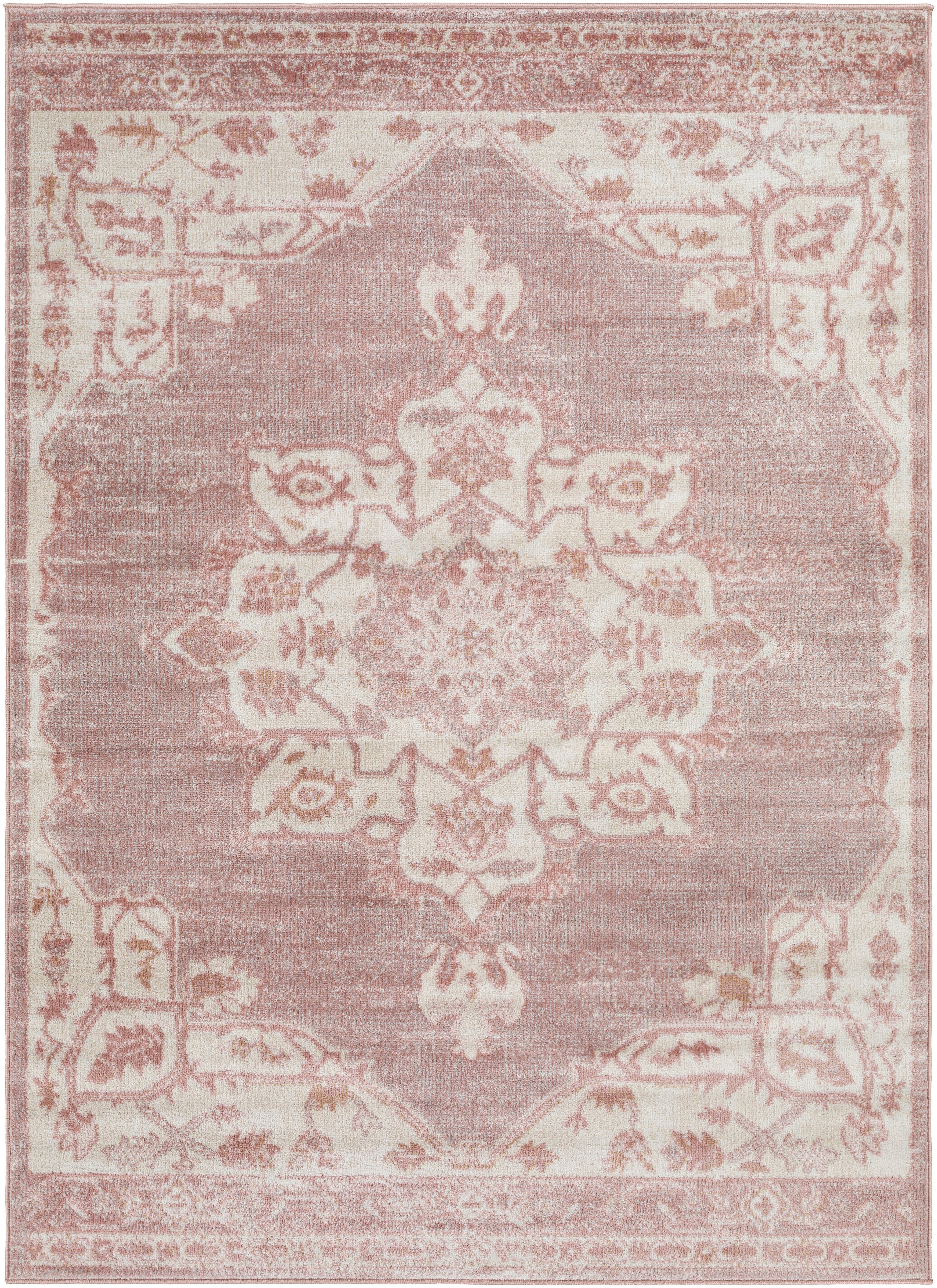 Bilbao Pink Indoor 7'10" x 10' Machine Woven Rug - Image 0