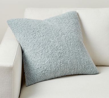 Boucle Pillow, 20", Chambray - Image 0