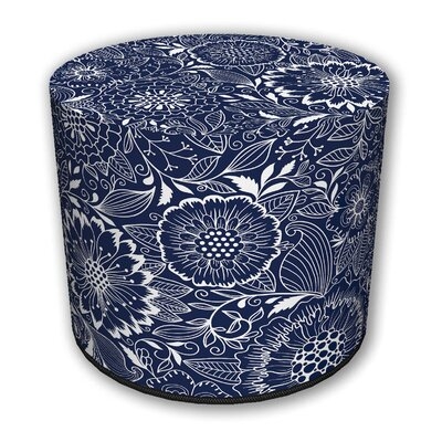 Round Ottoman Pouf Foot Stool With Great For Living Room And Bedroom - Image 0