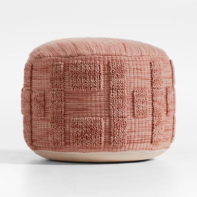Zio Terracotta Pink Kids Pouf - NO LONGER AVAILABLE - Image 0