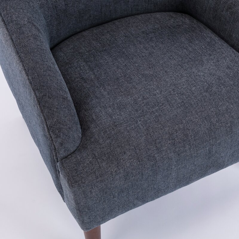 Aubrey 28'' Wide Armchair, Gray Polyester - Image 4