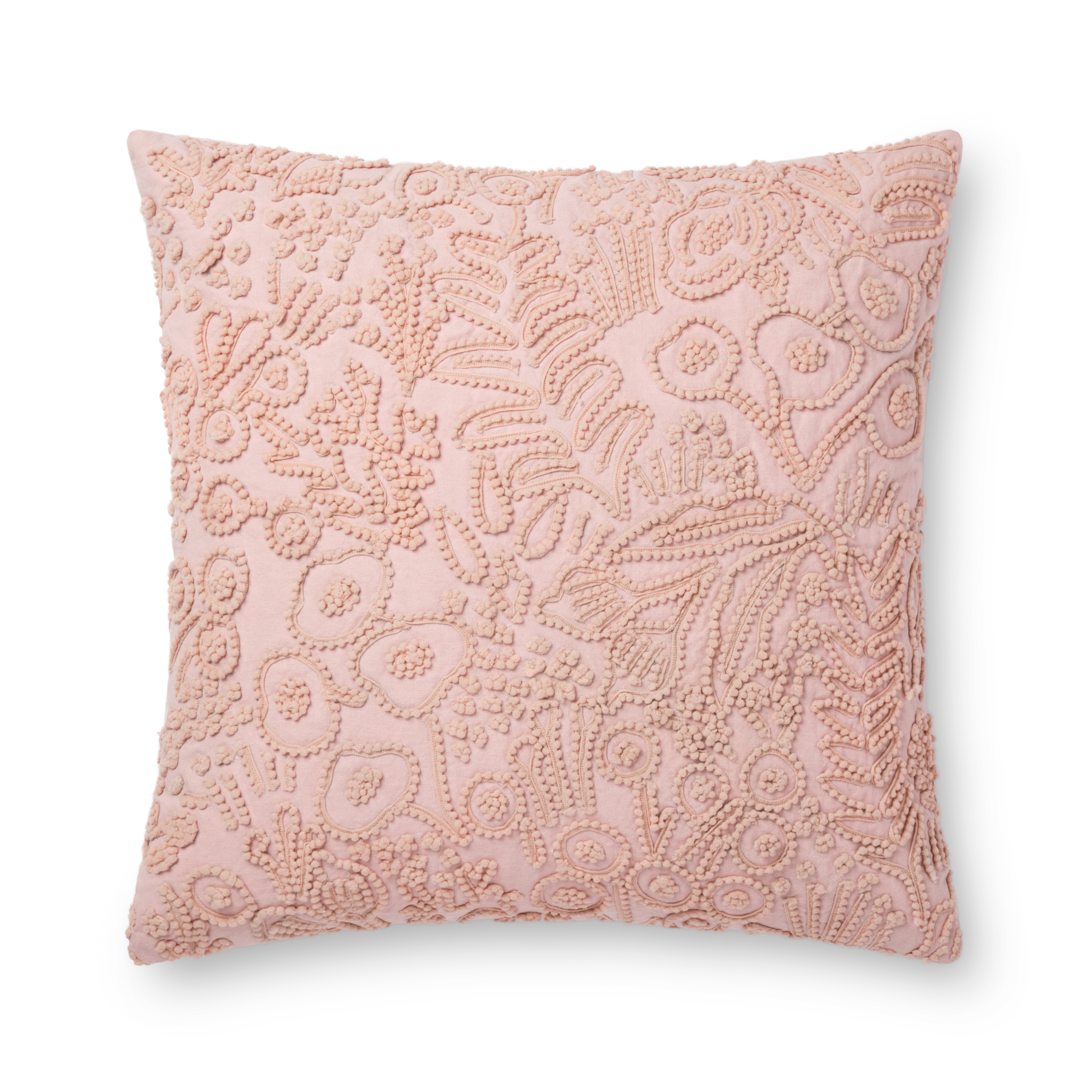 Rifle Paper Co. x Loloi Pillows P6030 Rose 22" x 22" Cover Only - Image 0