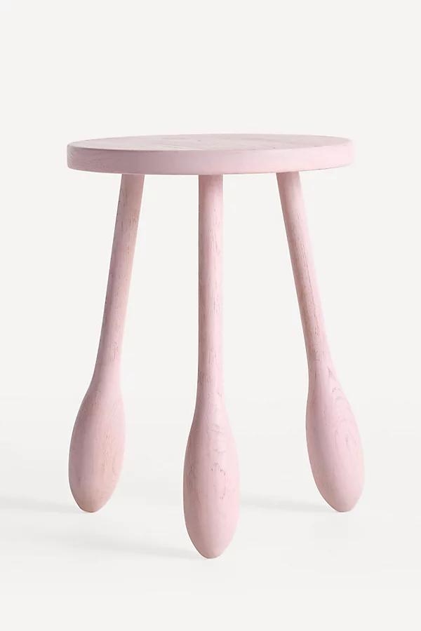 Sculptural Oak Side Table - Image 0