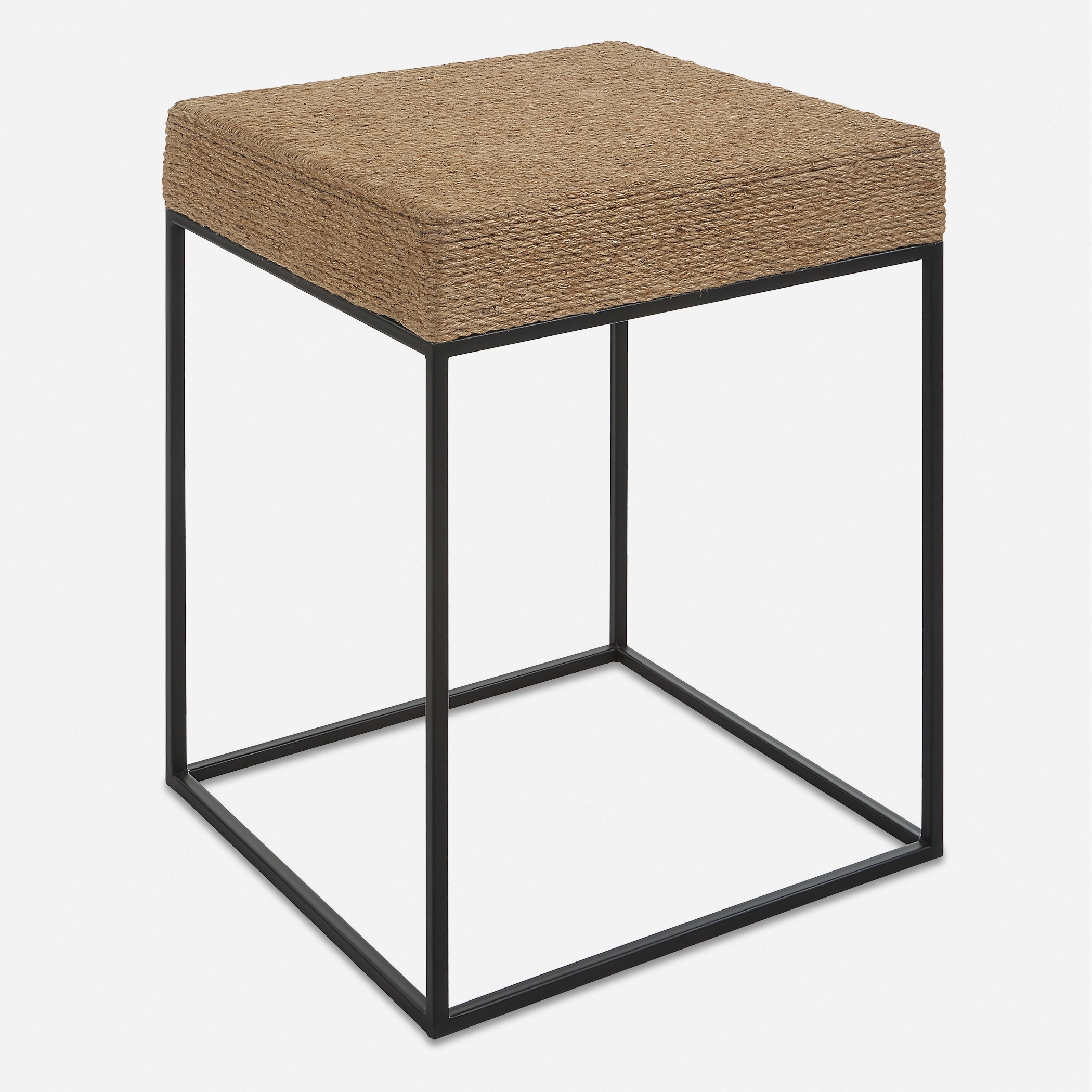 Laramie Rustic Rope Accent Table - Image 0