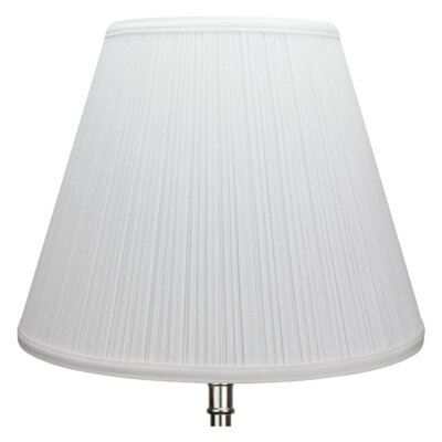 11.5" H X 15" W Empire Lamp Shade - (Spider Attachment) In Pleated Mushroom White - Image 0