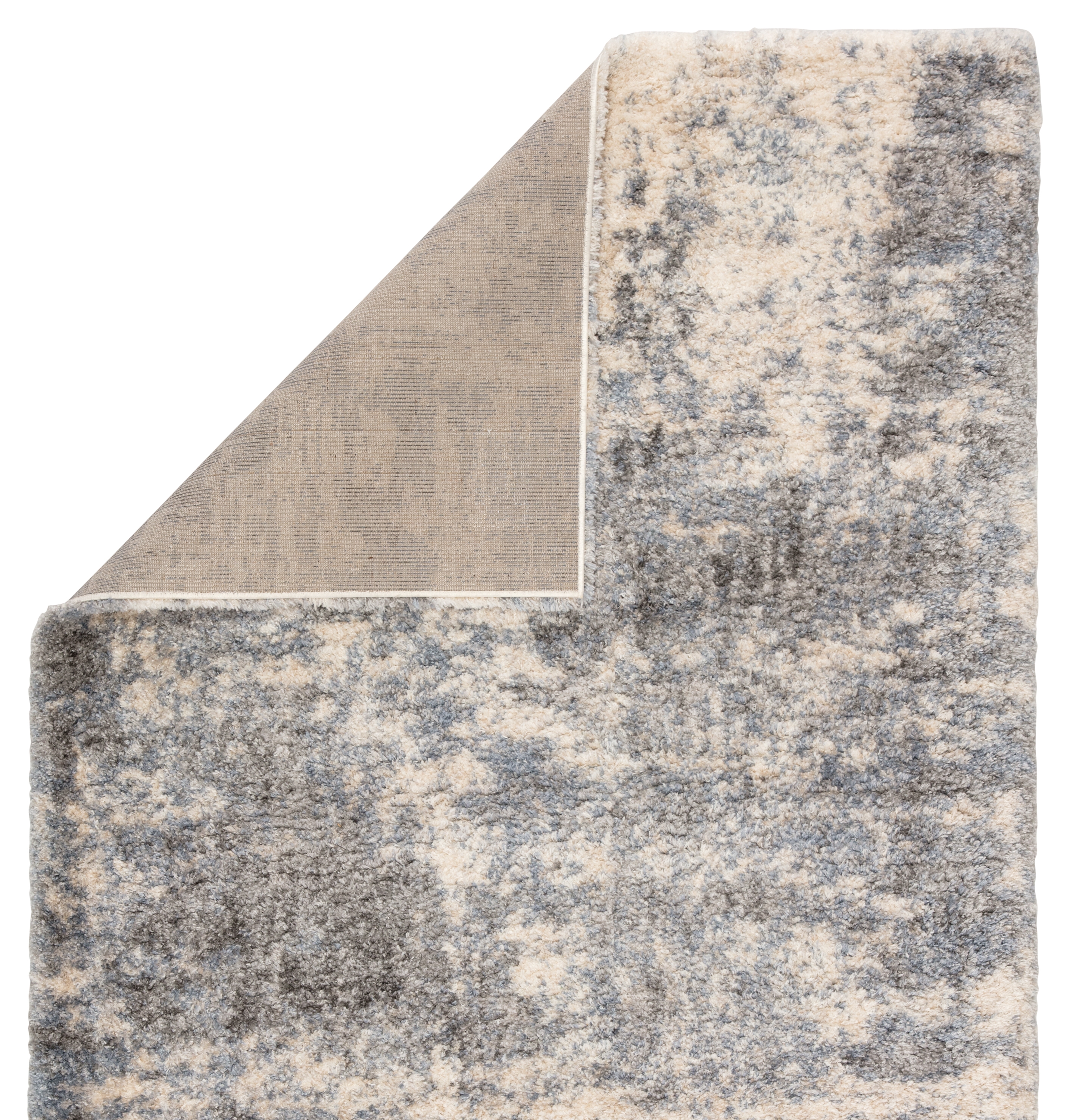 Cantata Abstract Gray/ Blue Area Rug (7'6"X9'6") - Image 2