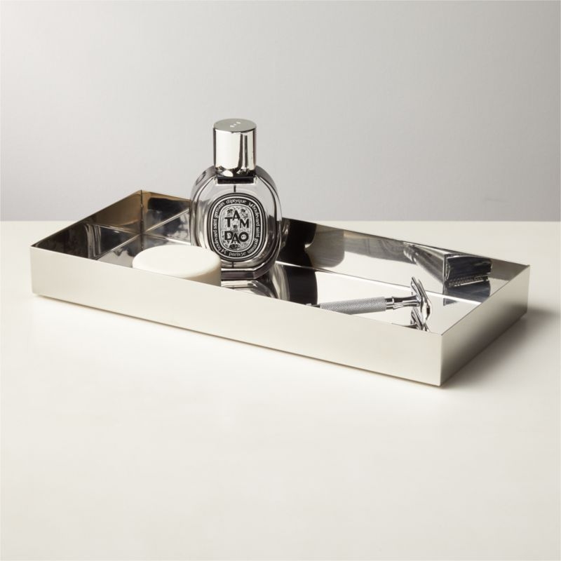 Elton Polished Stainless Steel Tissue Box Cover - Image 3