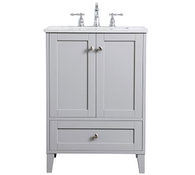 Gray Moro Single Sink Vanity, 24" - Image 0