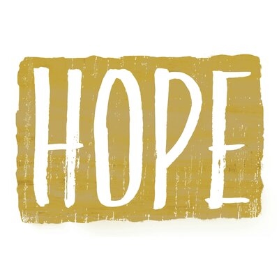 Hope - Wrapped Canvas Textual Art - Image 0