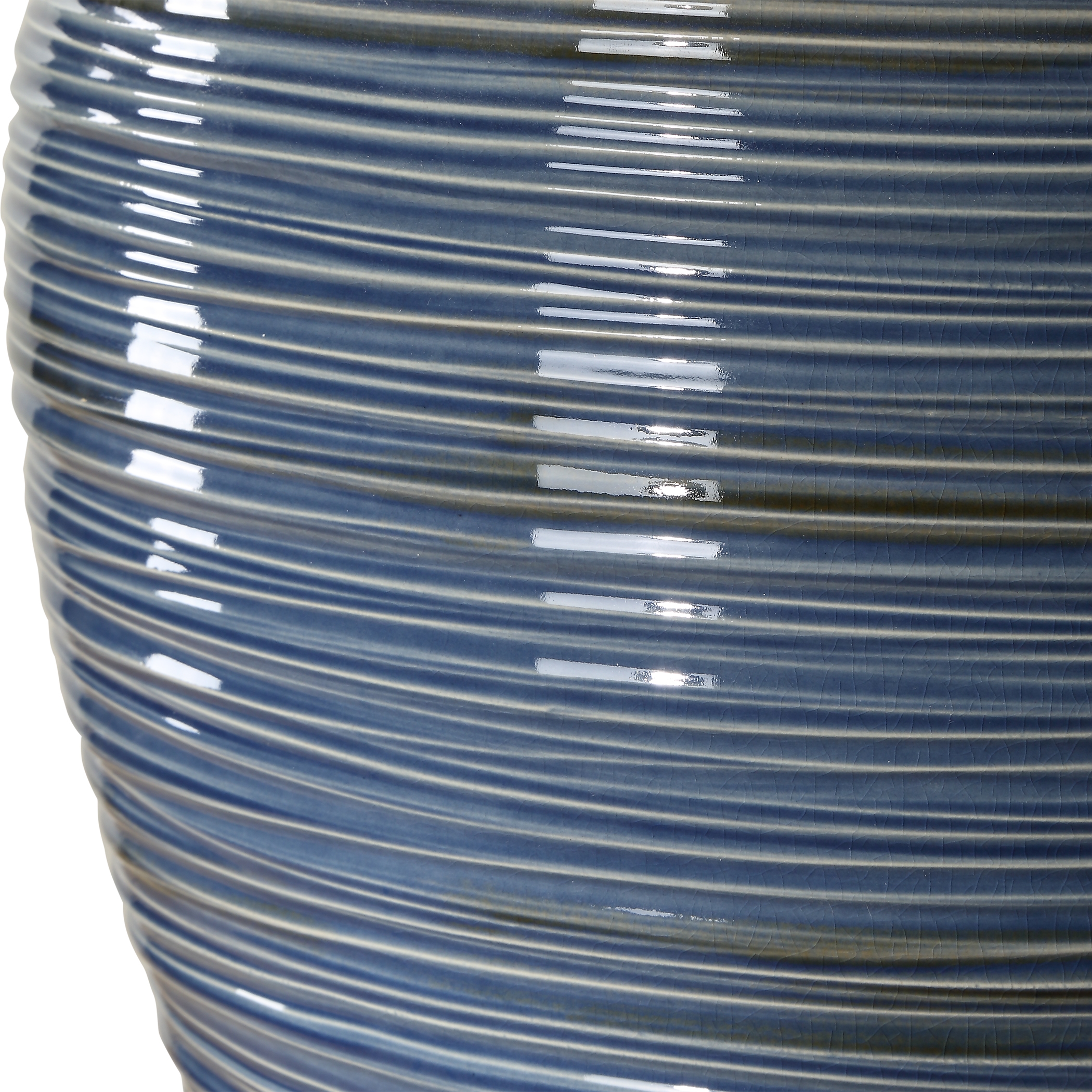 Moher Glossy Blue Table Lamp - Image 6