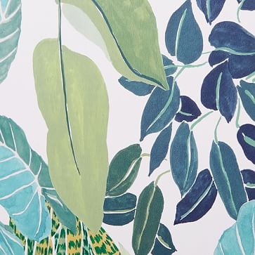 Tropical Print Wallpaper, Bright Nile - Image 1
