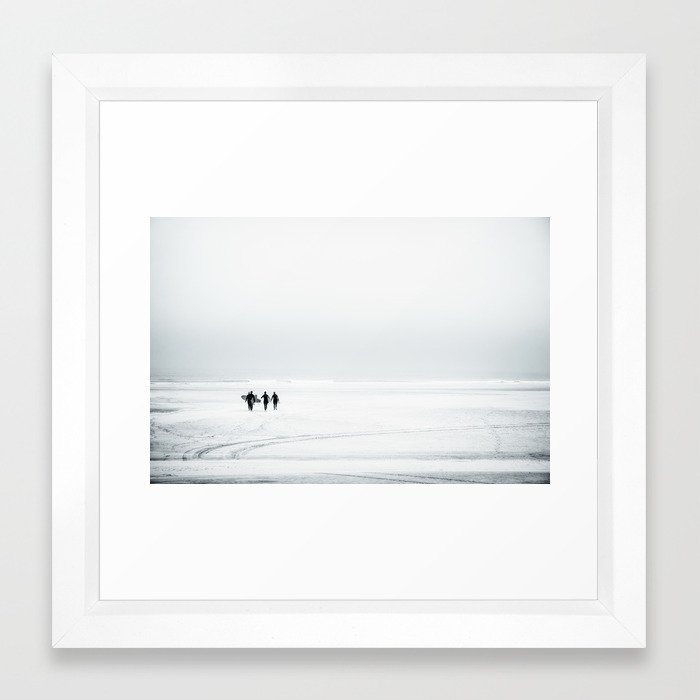 Gone Surfing Framed Art Print by Dorit Fuhg - Vector White - X-Small-12x12 - Image 0