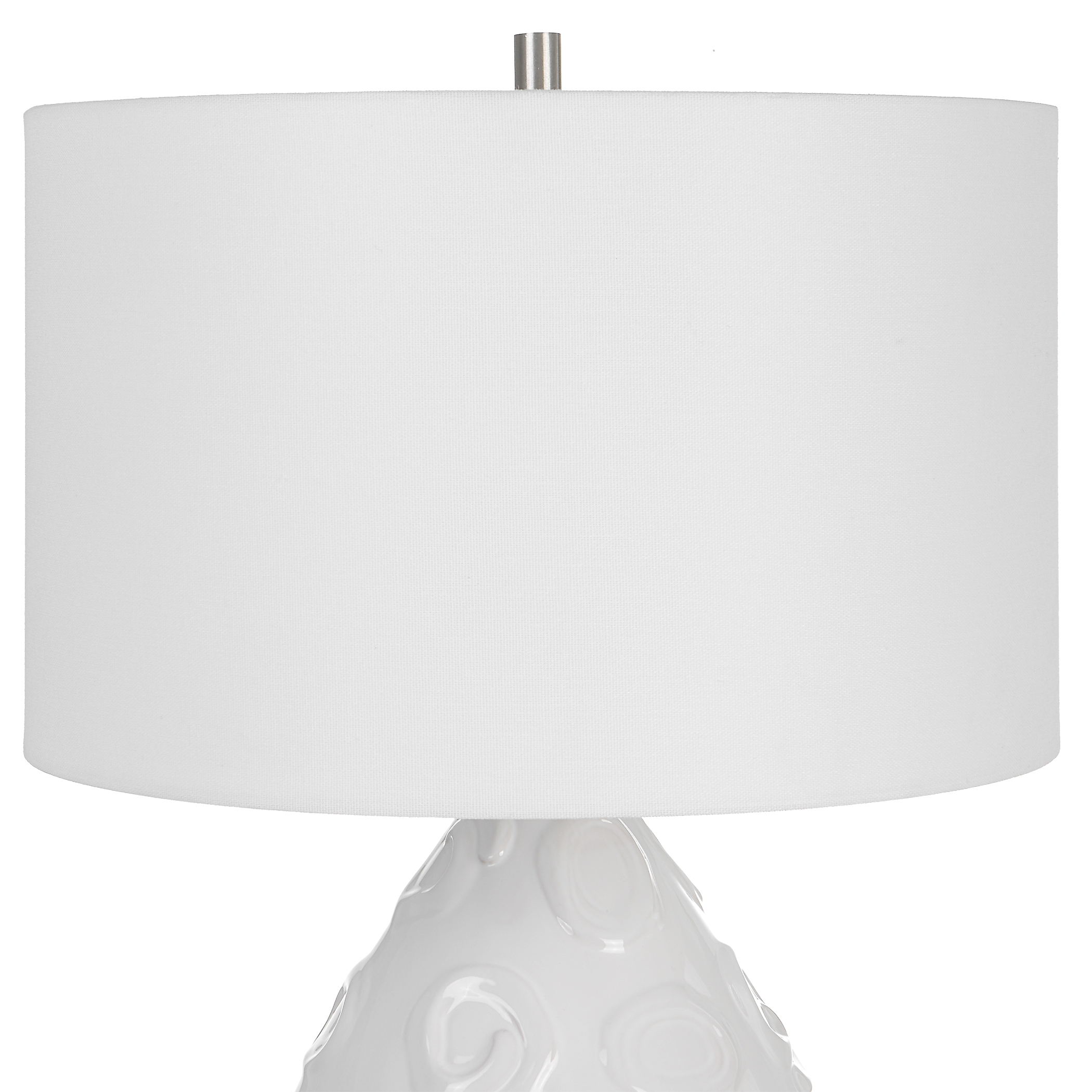 Loop White Glaze Table Lamp - Image 4