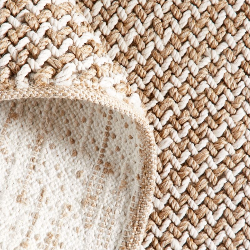 Genoa Performance Tan Brown Indoor/Outdoor Area Rug 6'x9' - Image 1