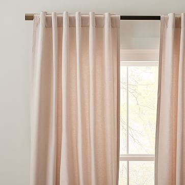 Solid Flannel Curtain Sable 48"x96" - Image 3