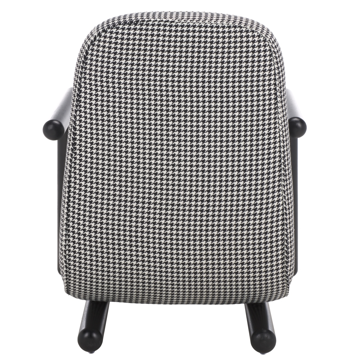 Sein Accent Chair - Black Houndstooth / Black - Safavieh - Image 8