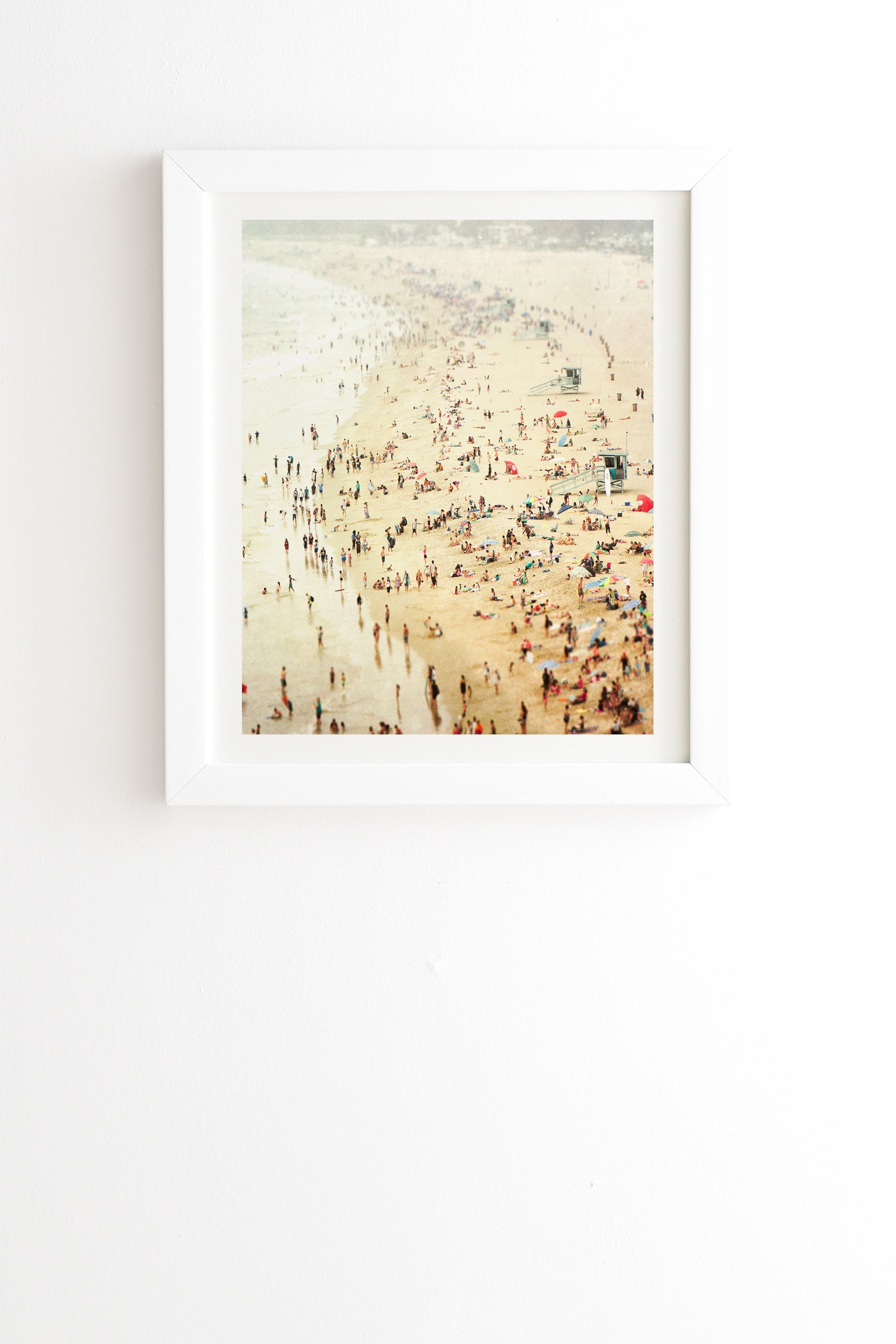 In The Crowd by Bree Madden - Framed Wall Art Basic White 19" x 22.4" - Image 0