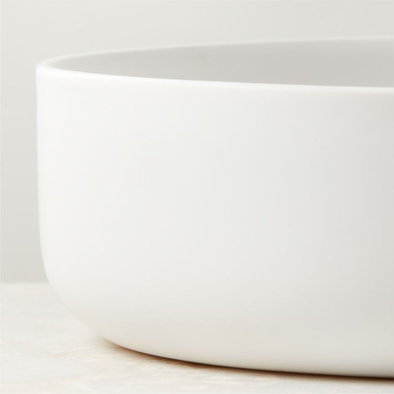 Mori Matte White Serving Bowl - Image 2