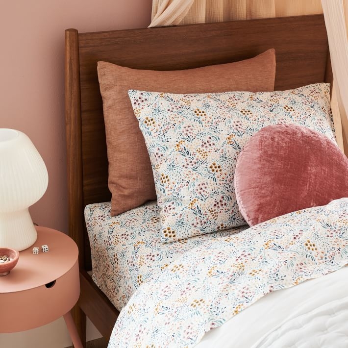 Round Lush Velvet Pillows, Pink Grapefruit, 18" - Image 2