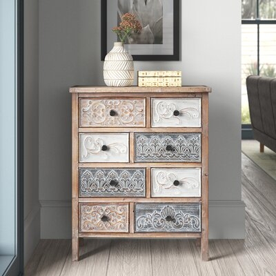 Quinlan 8 Drawer Apothecary Accent Chest - Image 0