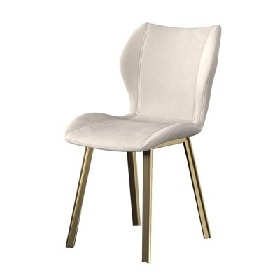 Roland Velvet Upholstered Parsons chair - Image 0