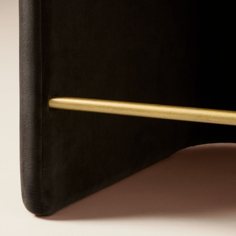 Carson Mink Velvet Counter Stool - Thumbnail 5