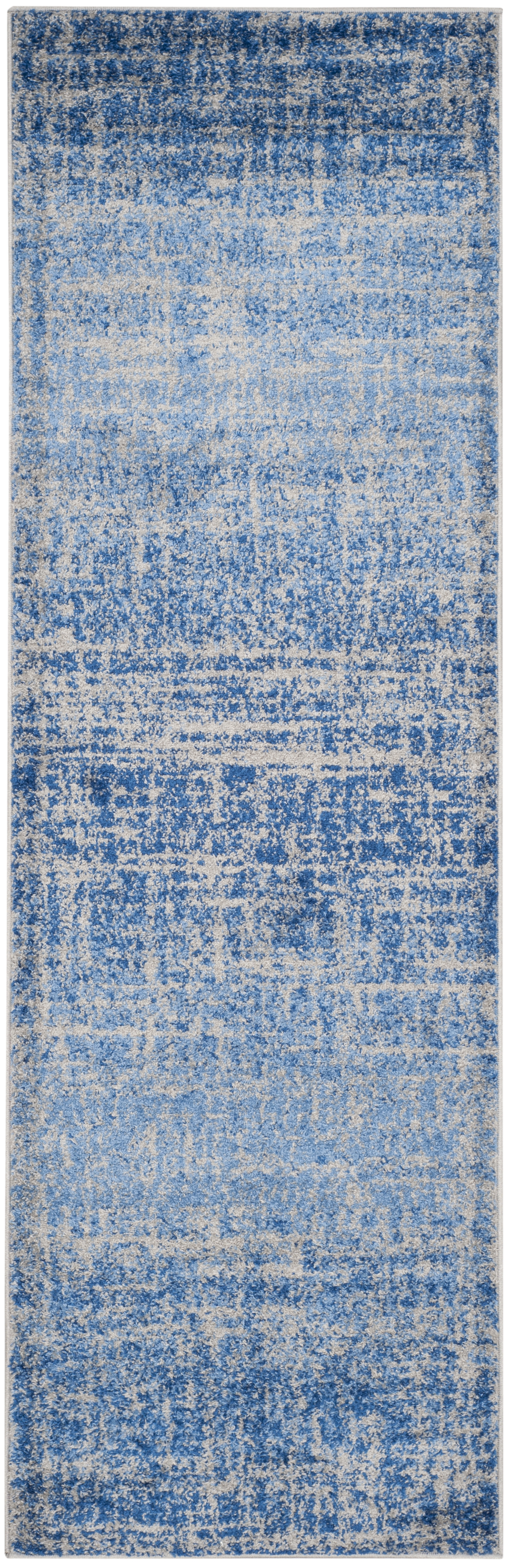 Arlo Home Woven Area Rug, ADR116D, Blue/Silver,  2' 6" X 10' - Image 0
