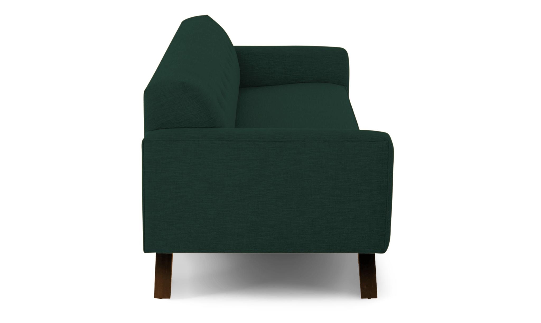 Modern Sofa - Roddy Mid Century Couch - Royale Evergreen - Mocha - Green - Image 2