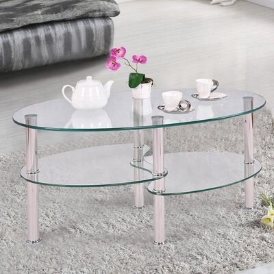 Jaden 4 Legs Coffee Table with Storage - Image 0