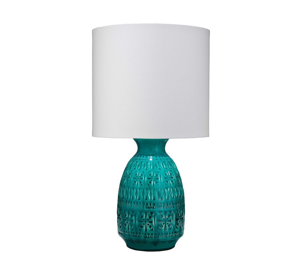 Effiegene Ceramic Table Lamp, Cobalt - Image 0