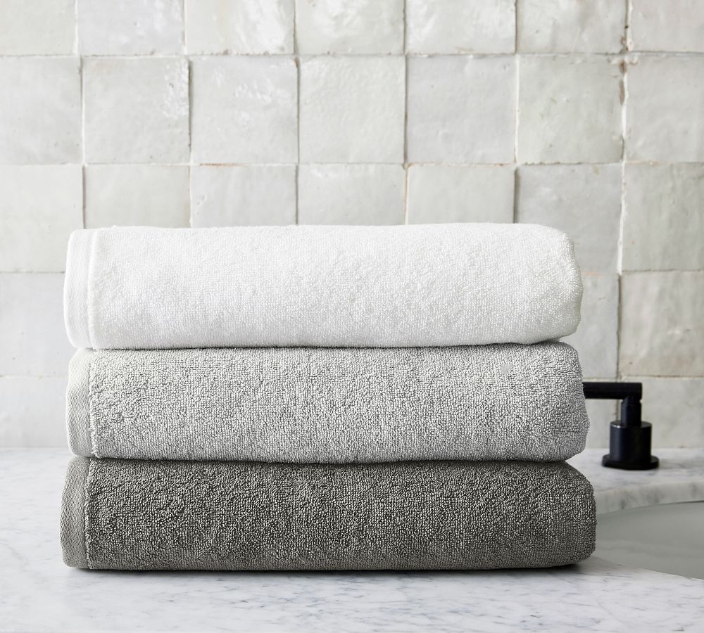 Essential Terry Hand Towels, Flagstone - Image 0