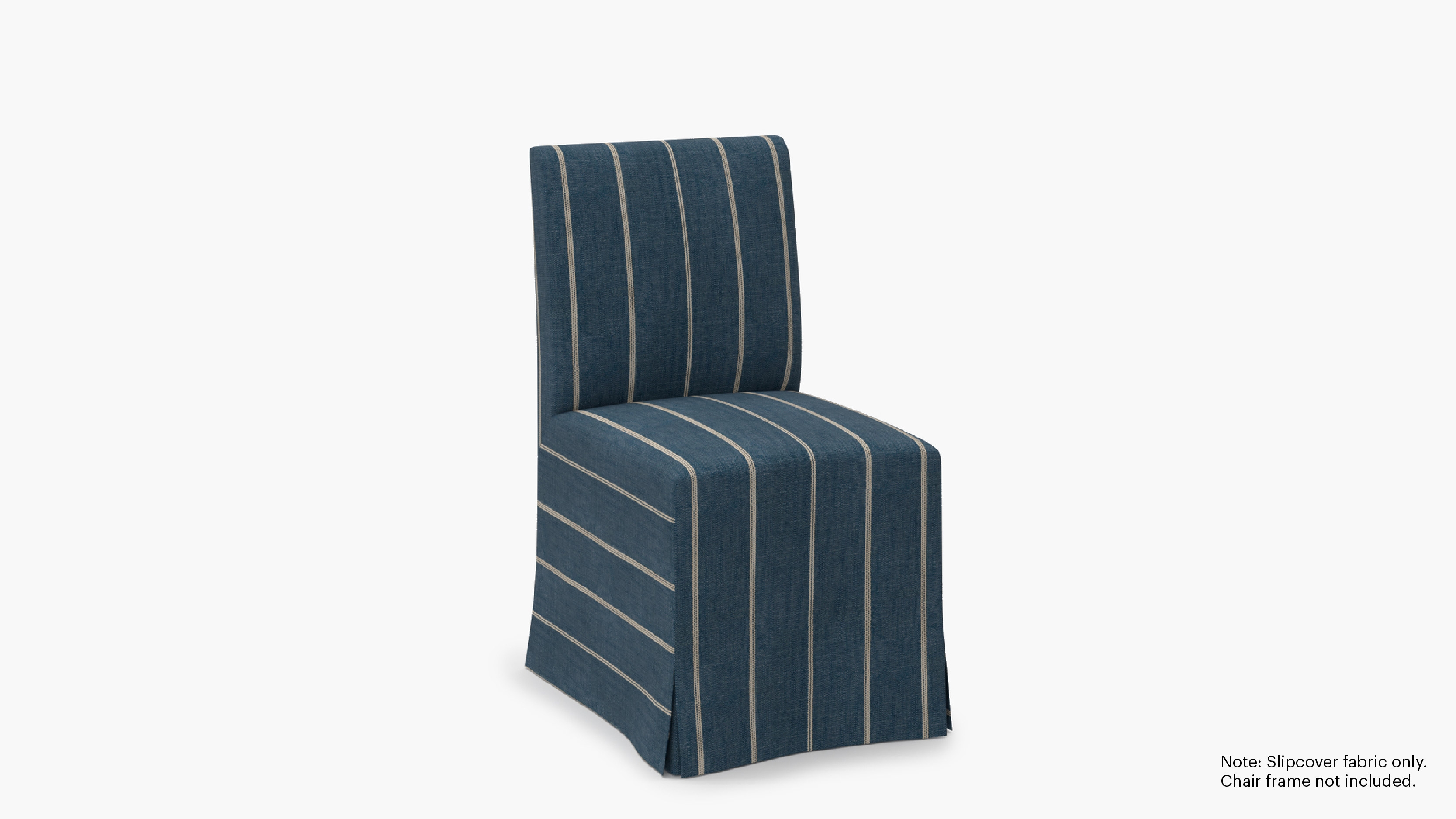 Slipcovered Signature Dining Chair - Cover Only, Indigo Felix - Image 1