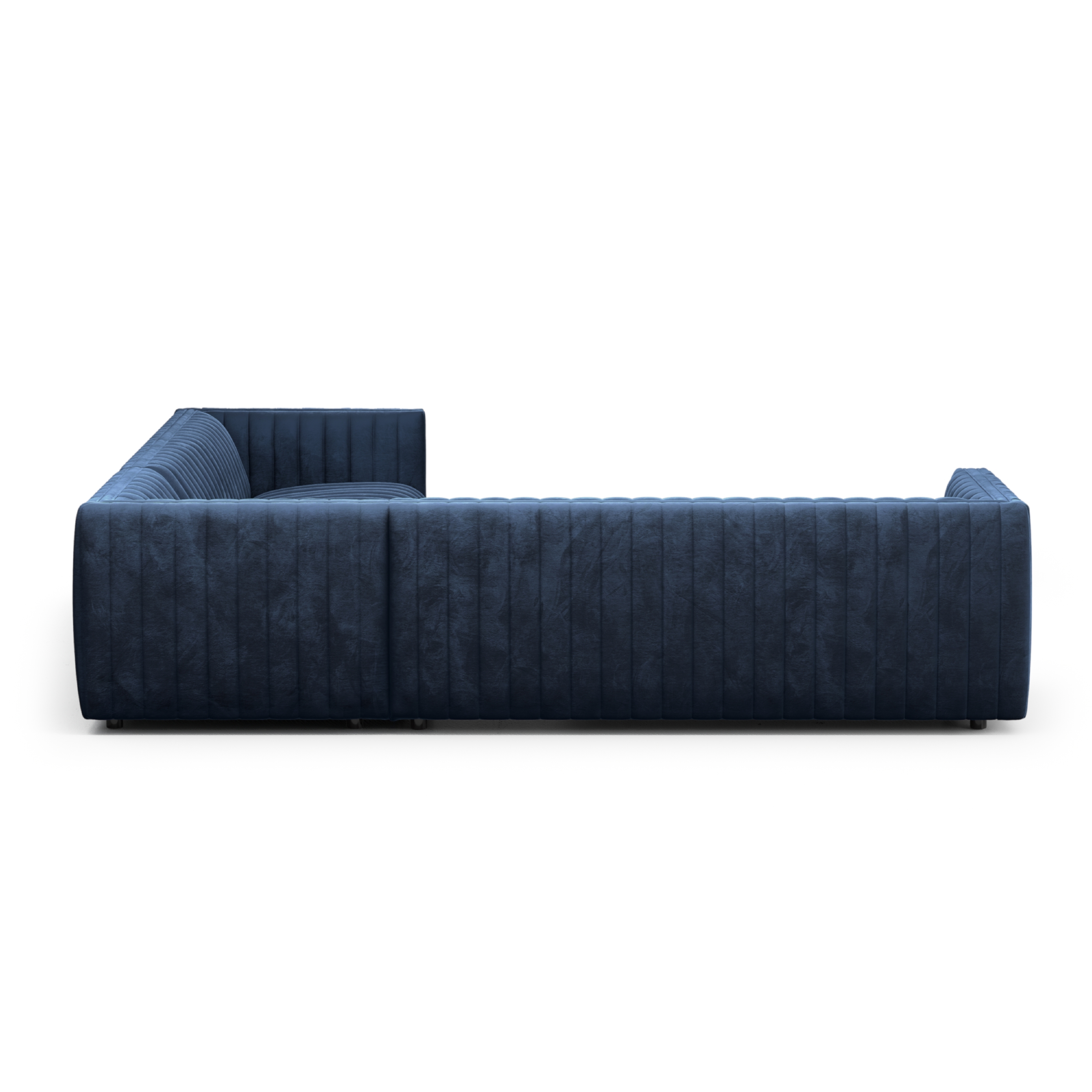 Augustine 3 Pc Sec Sofa-105-Navy - Image 3