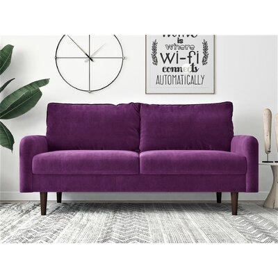 Guitierrez Velvet 72" Round Arms Sofa - Image 0