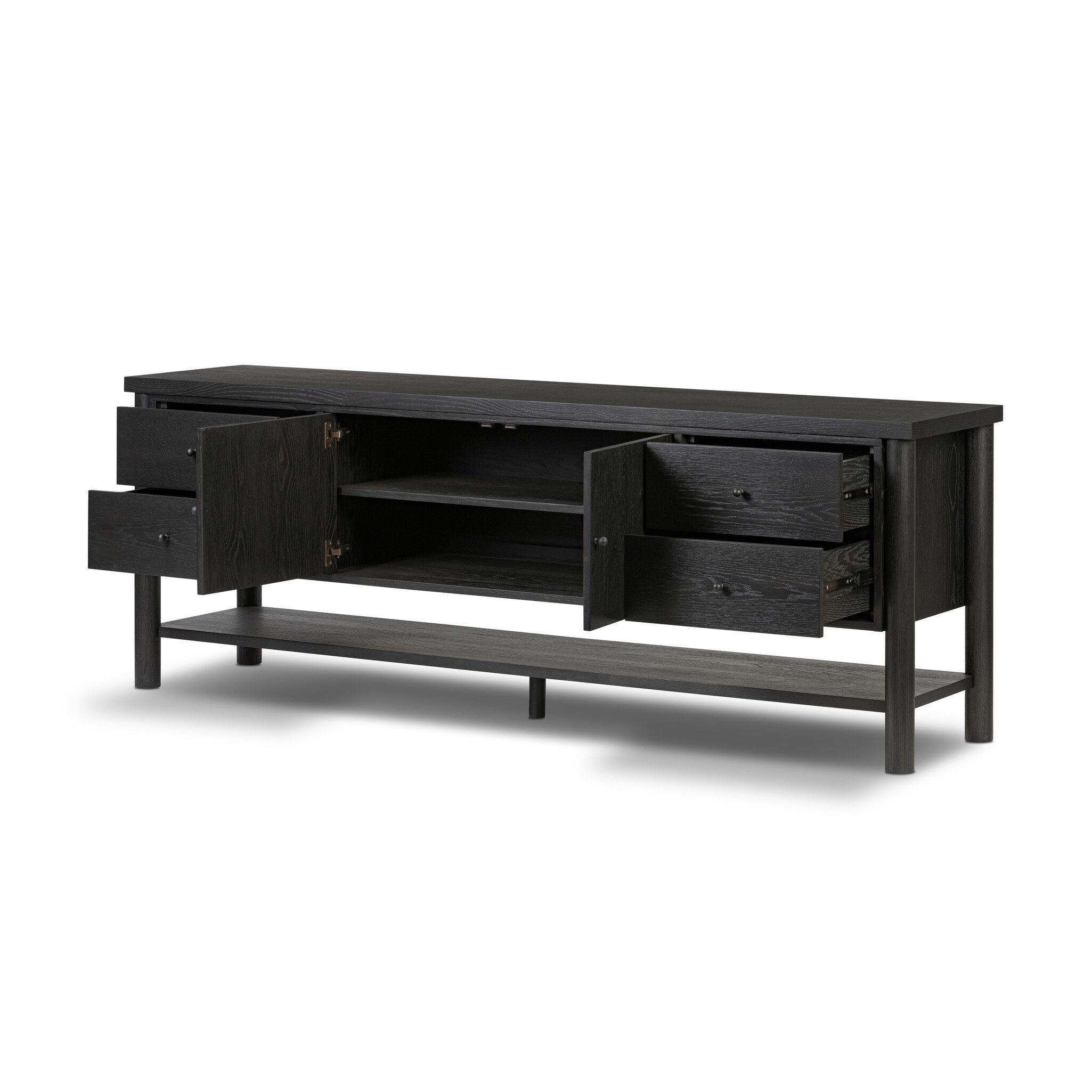 Roark Media Console - Ebony Oak Veneer - Image 7