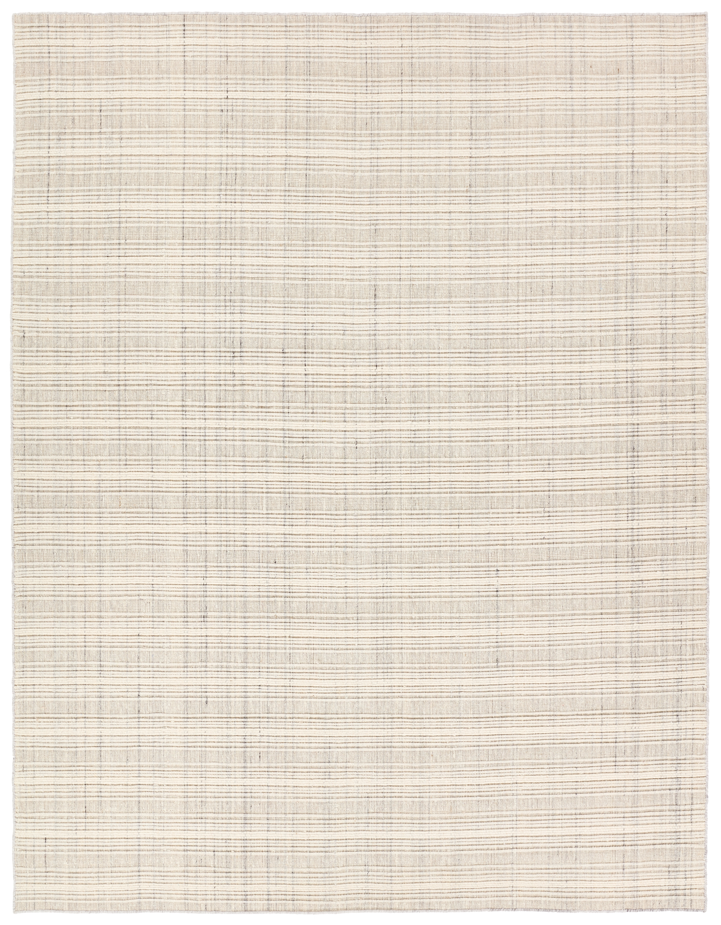Barclay Butera by Promontory PCT02 Handmade Striped Ivory and Gray Area Rug (8'x10') - Image 0