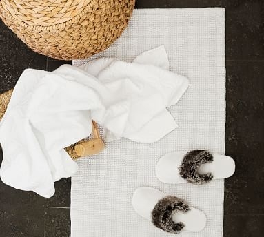 Blakely Organic Sculpted Hydrocotton Hand Towel, White - Image 4