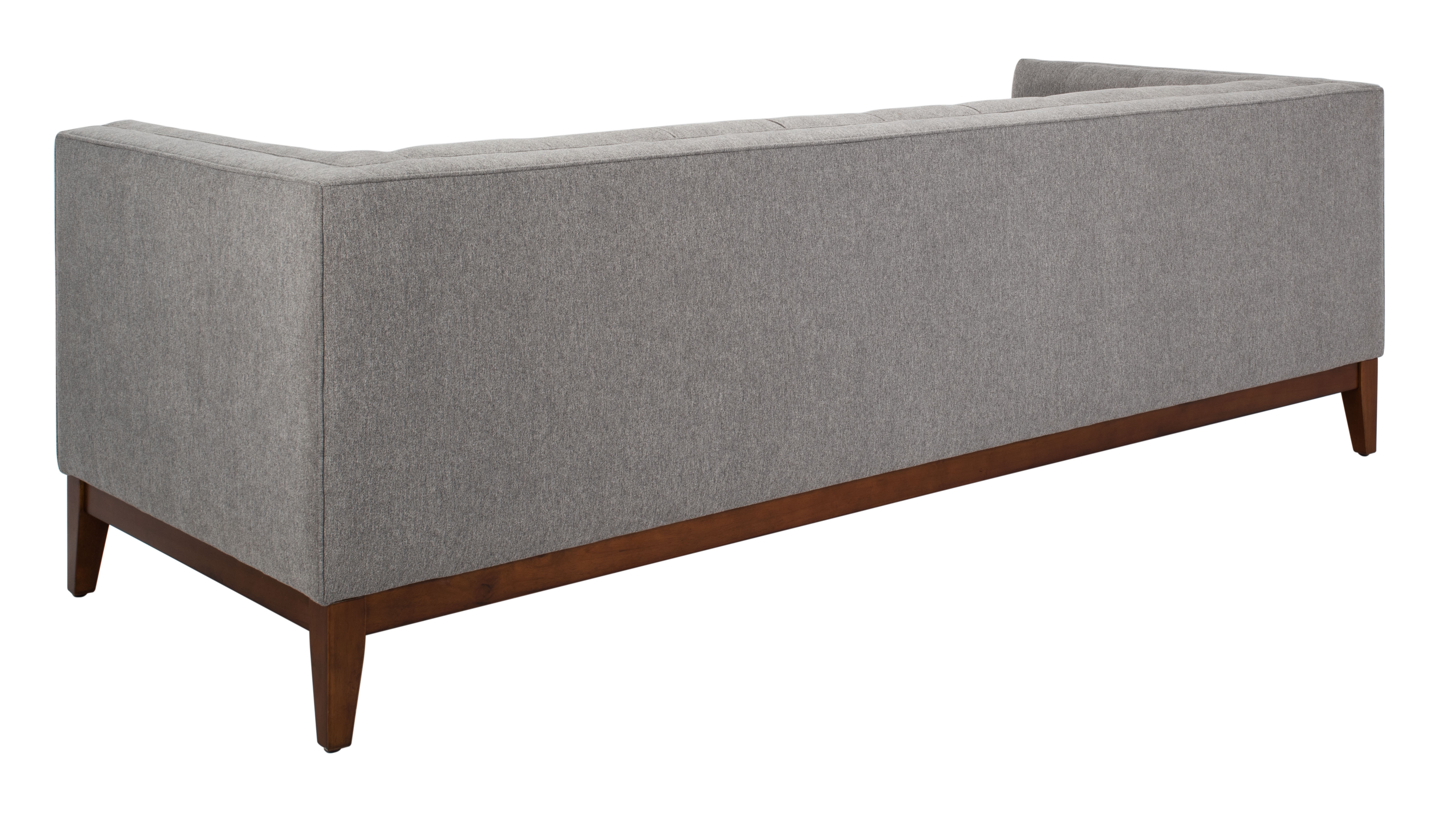 Garnet Linen Tufted Sofa - Light Grey - Safavieh - Image 3