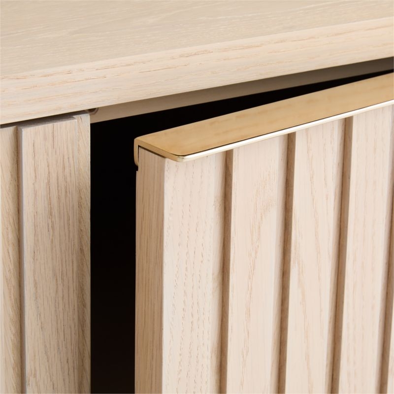 Batten 72" White Oak Storage Media Console - Image 3