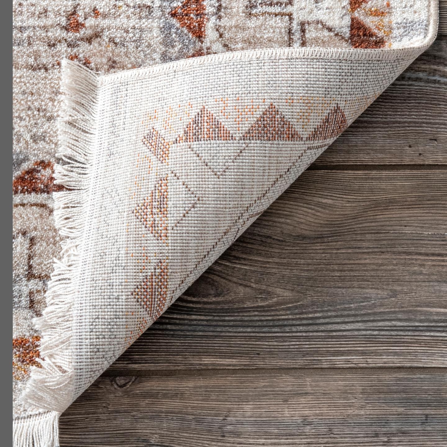 Zahra Faded Native Panels Area Rug - Image 3