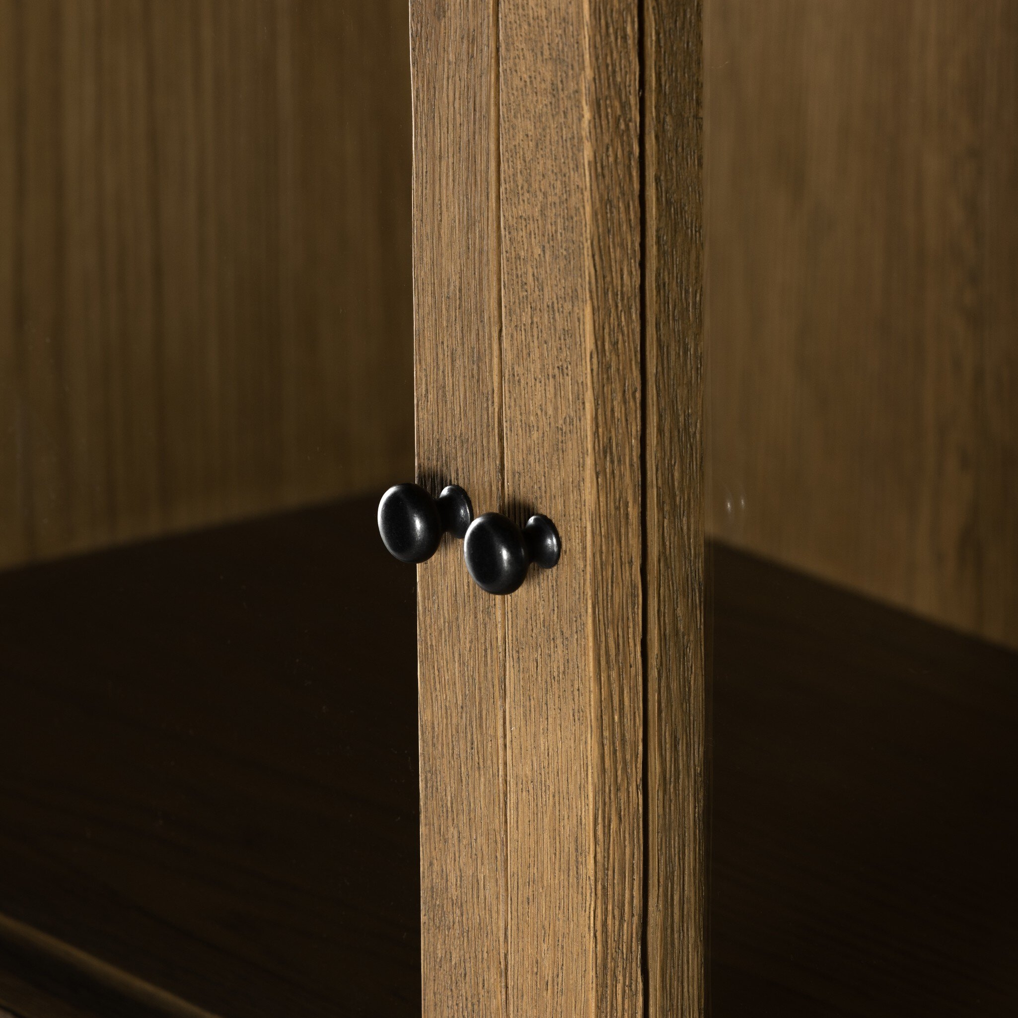 Millie Double Cabinet - Drifted Oak Solid - Image 9