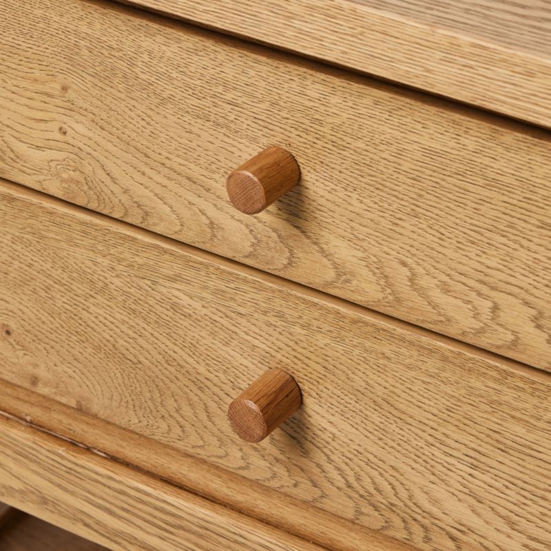 Millbrook 38" Natural Light Oak Nightstand - Image 9